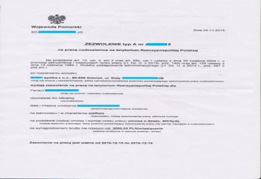 Польська віза від воєводи